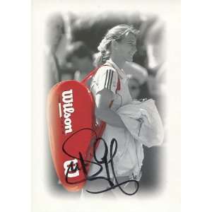Steffi Graf Autographed Postcard   Sports Memorabilia