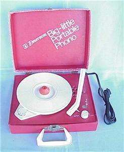 Vintage & Retro EMERSON Big Little Phono ~ Childs RECORD PLAYER 