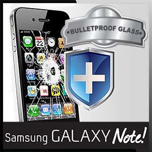 SAMSUNG Galaxy Note BULLETPROOF GLASS Screen Protector