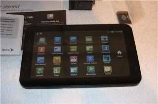 Samsung Galaxy Tab SPH P100 2GB, Wi Fi + 3G (Sprint), 7in   Black 