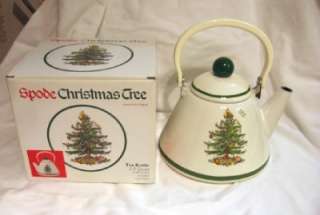 Spode Christmas Tree 2.5 Quart Tea Kettle Box  