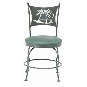 Art Swivel Dining Chair Seat Type Fabric   Kemp Tiki, Finish Starry 