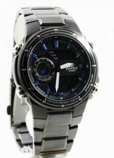 Casio Edifice Chronograph Black Watch EFA131BK 1AV NEW  
