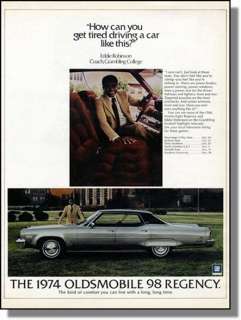 1974 Eddie Robinson Football Coach,Oldsmobile 98 Car Ad  