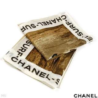 Authentic CHANEL 77% Cotton & 23% Silk New Scarf  