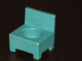 Vintage Little People Play Family BLUE CHAIR FURNITURE For Doll House 