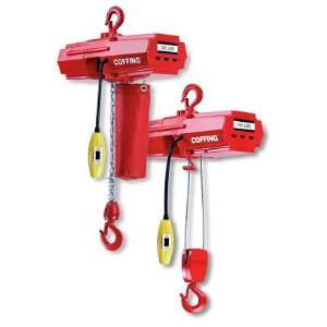 Coffing EMW500B Light Duty Electric Wire Rope Hoist 10` Lift, Capacity 