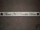 RUSTIC PRIMITIVE Theres no place like home WOOD SIGN  