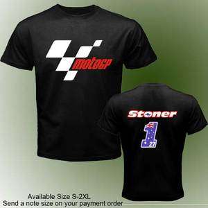 motogp 2012 Casey #1 #27 Stoner Honda *repsol Black t shirt  
