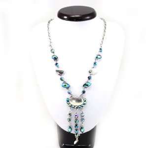  Necklace french touch Antik turquoise silvery 