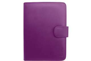   Leather Folio Case Cover for  Kindle TOUCH 6 Tablet Purple