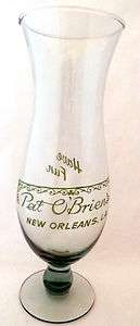 Pat OBriens Hurricane Glass Vintage Bar New Orleans LA Souvenir 