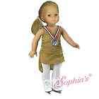 American Girl 18 doll Ice skating Dress Lot Outfit Cos