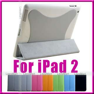   Magnetic Smart Cover with Hard Case for apple iPad 2 16gb 32gb wifi 3g