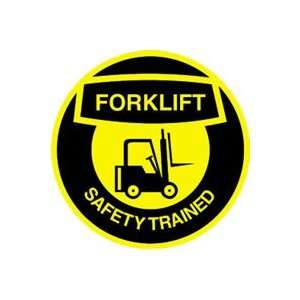  Labels FORKLIFT SAFETY TRAINED W/ GRAPHIC 2 1/4 Adhesive 
