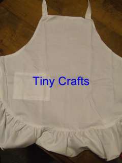 Personalized Childs Ruffled Apron YOU Choose apron & name colors and 