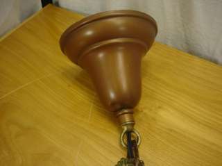 Antique Vintage Ceiling Light Brass Copper Colored Lamp  