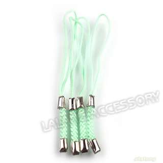 100x 130292 Lanyards Green Braided Cell Mobile Phone Straps 7cm 