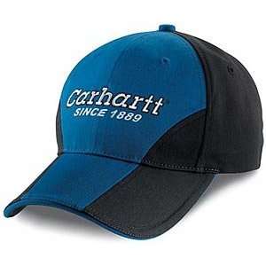  Carhartt Logo Work Flex Hat Cap Blue/Black Workflex 