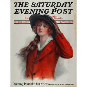   Cover Girl Red Coat W. Haskell Coffin   Original Cover