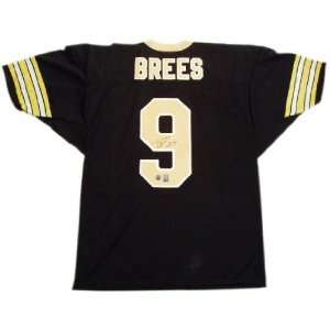  Drew Brees Autographed Jersey  Details Black, Custom 