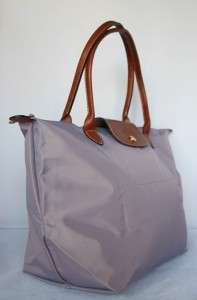 Longchamp Le Pliage Nylon Tote Bag Lavender New Large  