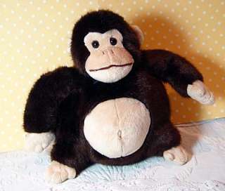 monkey plush stuffed animal pot belly toys polyester and pellets