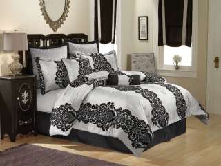   UP TO DATE BEDROOM WITH THIS CONTEMPORARY LUXURY QUEEN COMFORTER SET