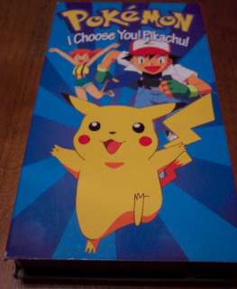 Pokemon I CHOOSE YOU PIKACHU VHS VIDEO PIKACHU 013023022836  