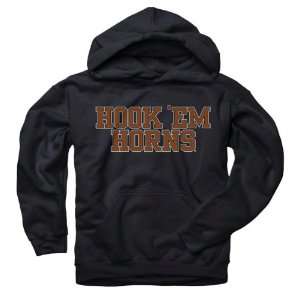   Texas Longhorns Youth Black Lingo Hooded Sweatshirt: Sports & Outdoors