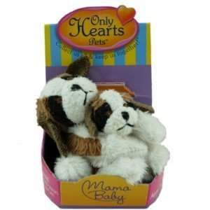  Only Hearts Pets Mama and Baby Saint Bernard Puppy Toys 