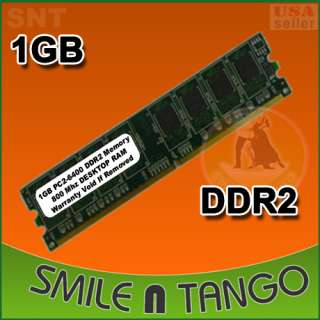 1GB PC6400 DDR2 800 MHz LOW DENSITY MEMORY RAM DESKTOP  