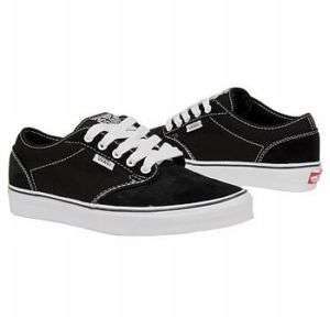 VANS Mens ATWOOD Skate Shoes BLACK WHITE 7   12 NWT  