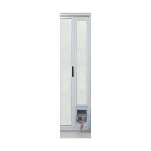   Cat Flap Pet Patio Door (White) (10H door with 6sq. opening) Pet