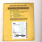 microsoft works suite 2001 6 cd set with coa one