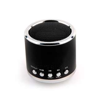 Rechargable 360° Mini Vibration Audio Speaker w/MicroSD&USB Slot 
