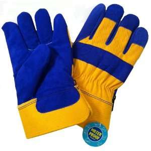   YELLOW Waterproof Insulated WINTER Work Gloves   L