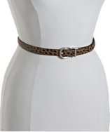 Fashion Focus cheetah print and black patent reversible belt style 