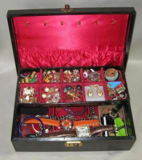 Lot of Vintage Nice Jewelry Box Monet Talbots Marino Swarovski Artisan 