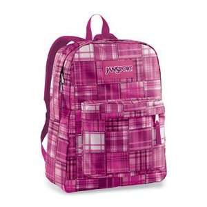  JanSport Superbreak Backpack in Pink Daiquiri Patchwork 