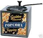 NEW BUTTERY POPCORN TOPPING DISPENSER with LIGHTED SIGN