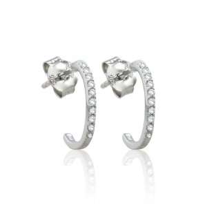   Jewelers Effy® 18K White Gold Diamond Baby Earrings .13 Tcw. Jewelry