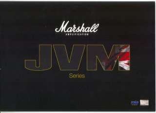 MARSHALL JVM AMPLIFIER BROCHURE * 2008  