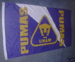 new in the package  PUMAS UNAM SOCCER CLUB FLAG BANNER