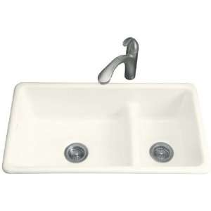  KOHLER K 6625 20 Iron/Tones Smart Divide Kitchen Sink 