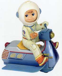 Museum Postcard vintage toy SPACE SCOOTER battery operated tin Litho 