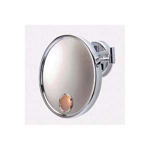 Jerdon 3X Wall Mounted Lighted Magnifying Mirror   Gold   Direct Wired 