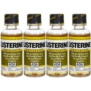  Listerine Antiseptic Adult Mouthwash Original 3.2 oz, 4 ct 