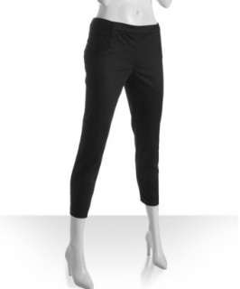 style #311202701 black stretch cotton Parker cropped skinny pants