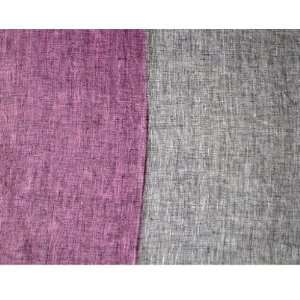   Half   Pure Linen Two Tone Fabric By the Yard Arts, Crafts & Sewing